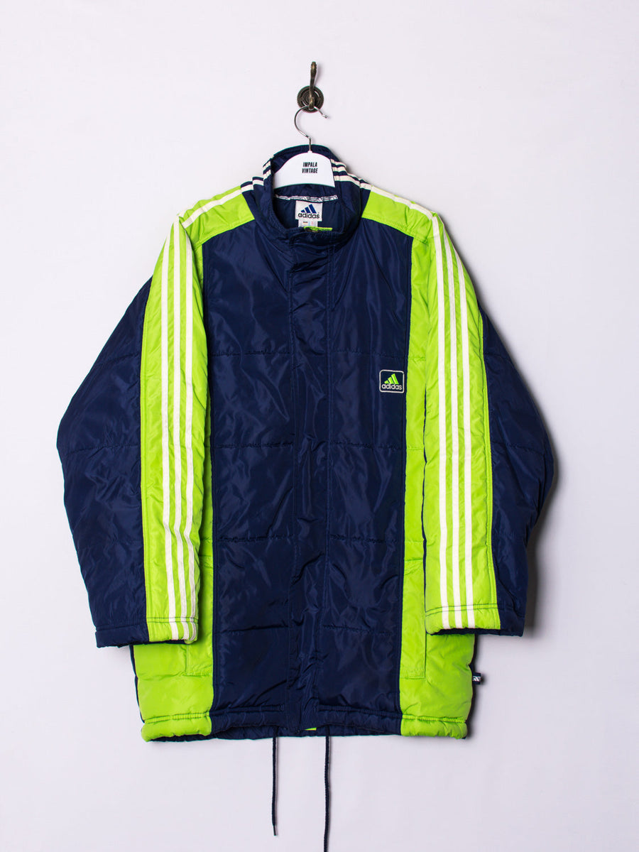 Adidas Blue Puffer Long Jacket