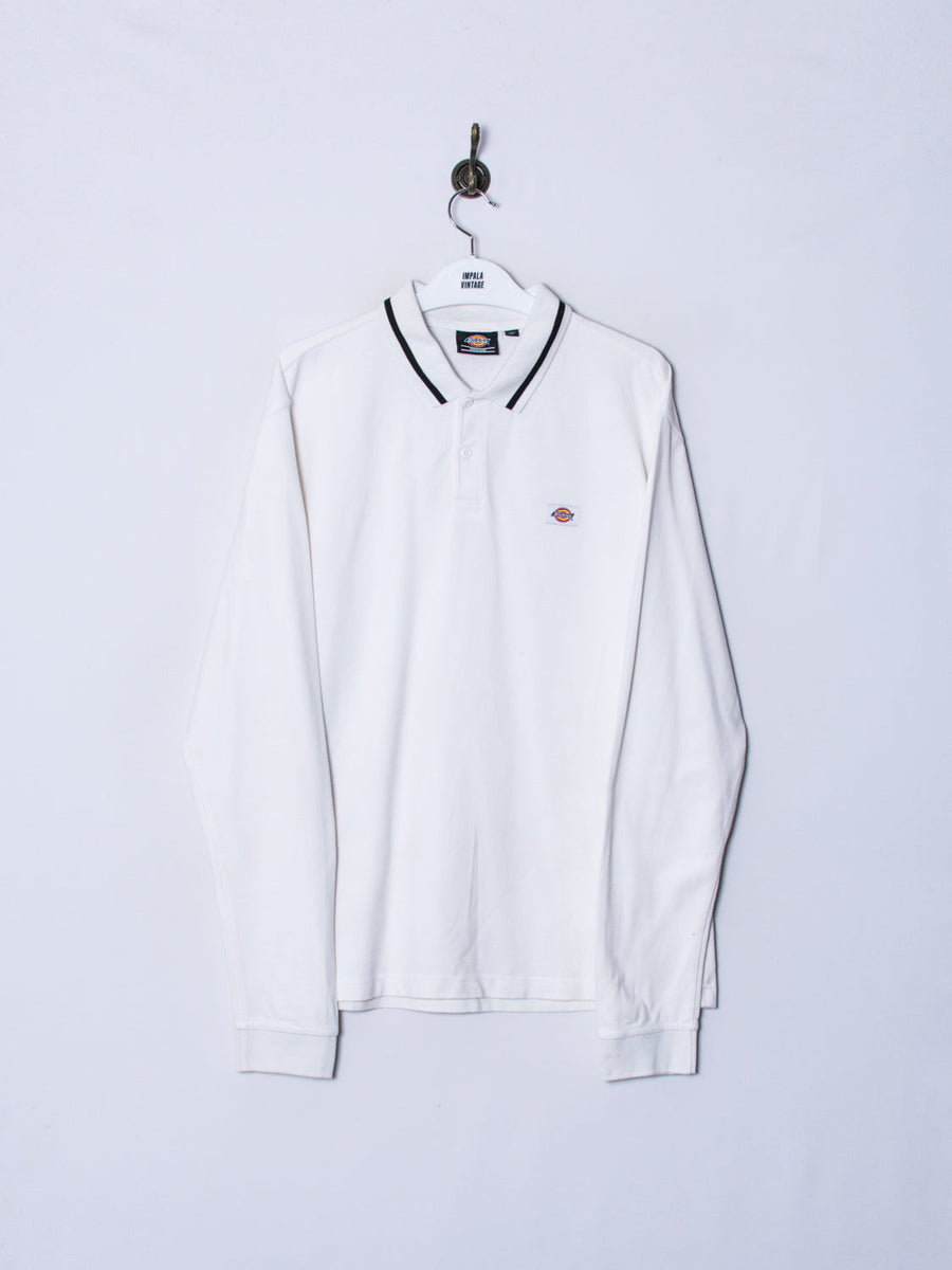 Dickies White Long Sleeves Poloshirt