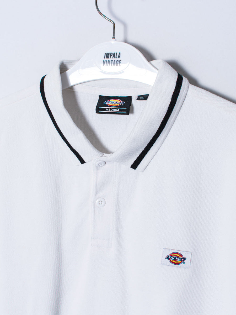 Dickies White Long Sleeves Poloshirt