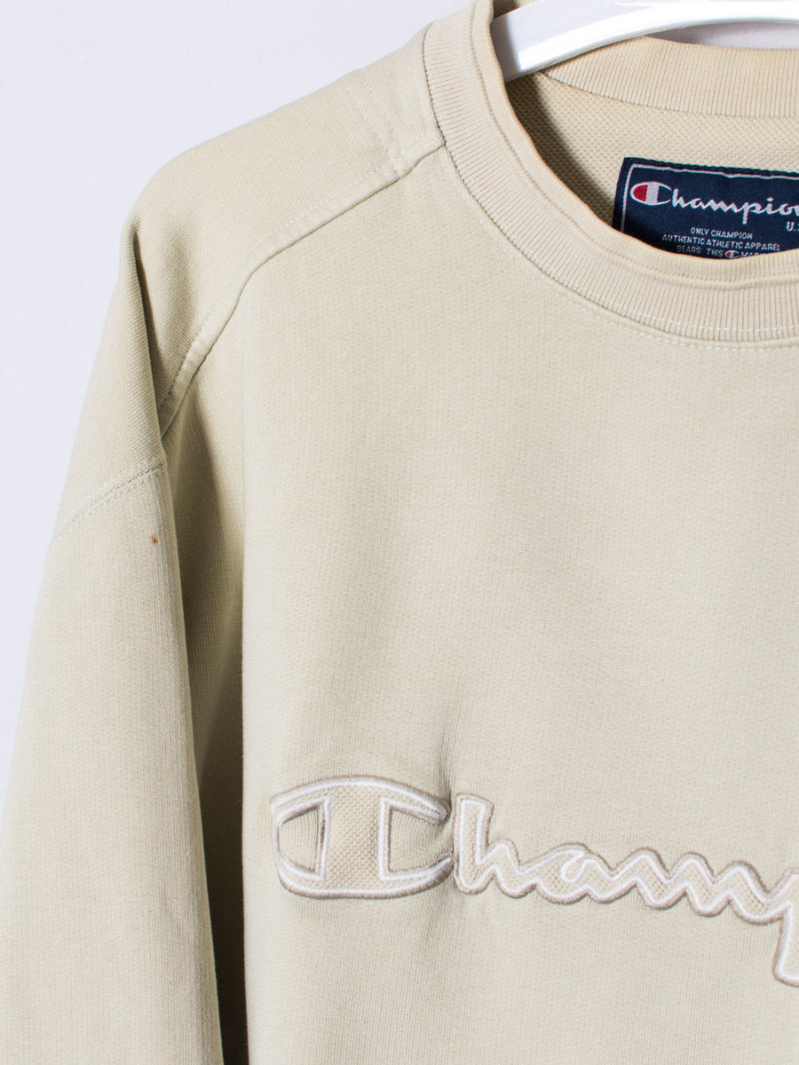 Champion Cream V Sweatshirt