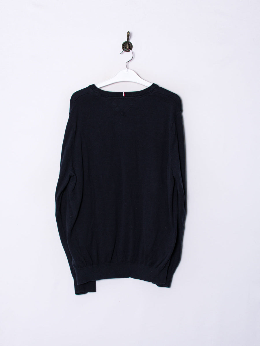 Tommy Hilfiger Navy Blue V-Neck Sweater