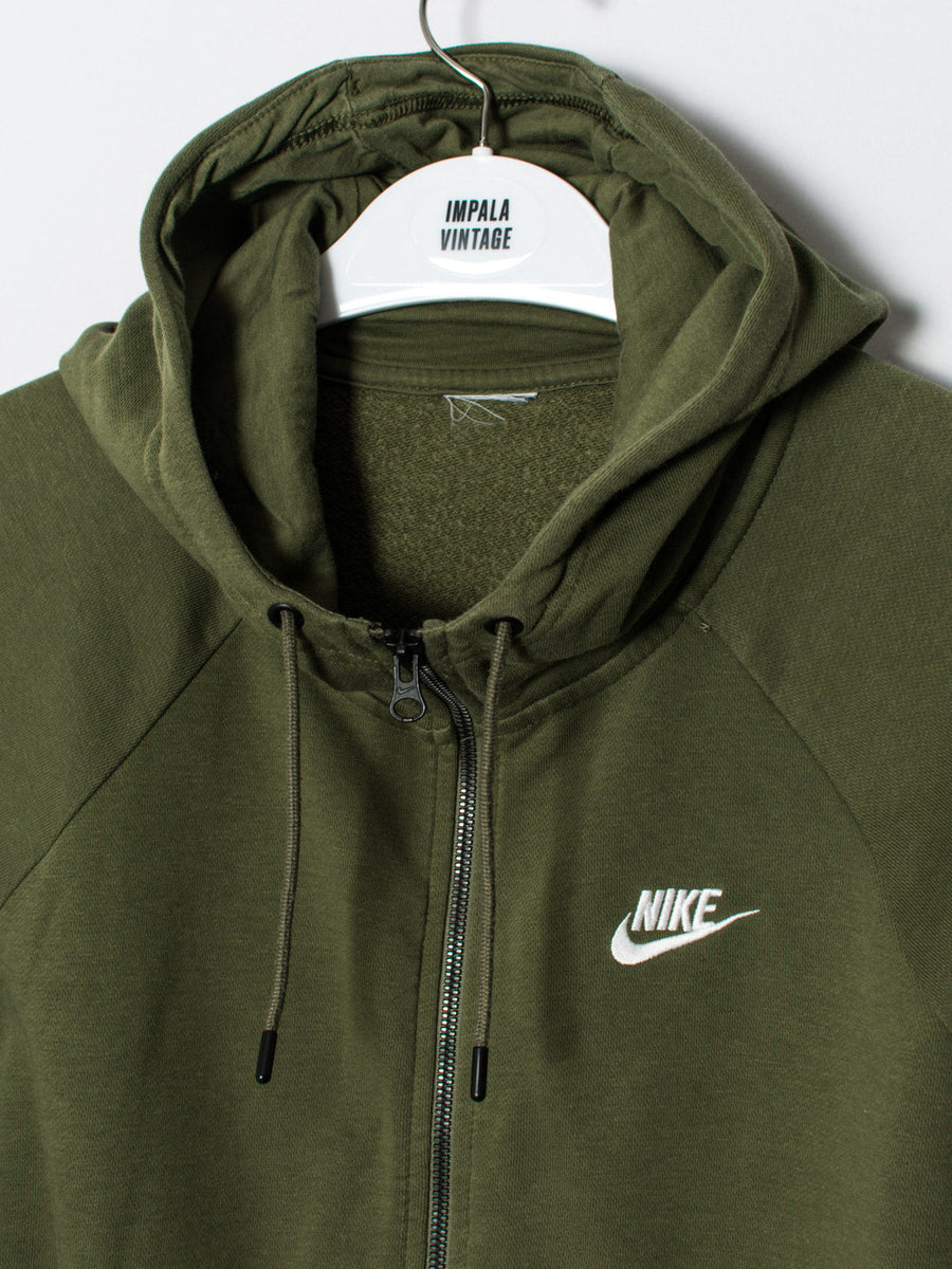 Nike Green Zipper Hoodie