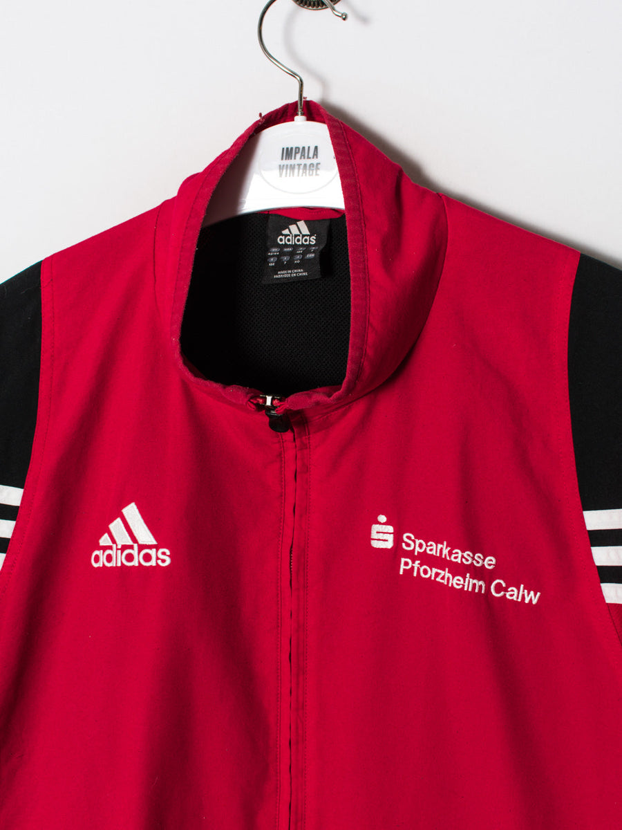 Adidas Red & Black Track Jacket