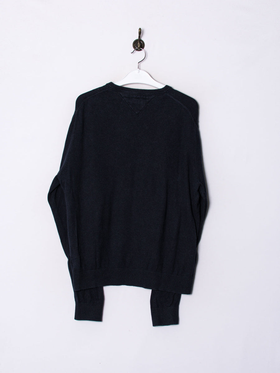 Tommy Hilfiger V-Neck Cashmere Navy Blue Sweater