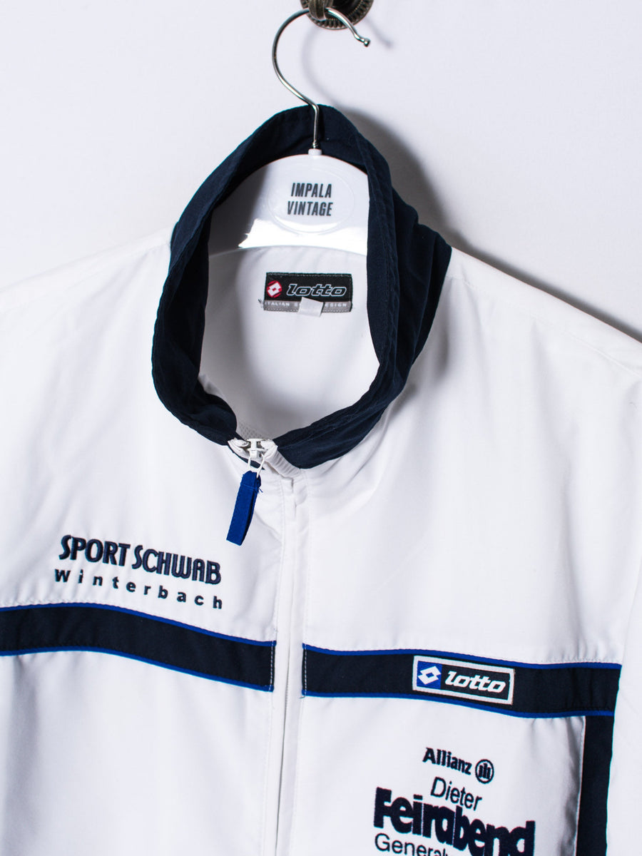 Lotto White & Blue Track Jacket