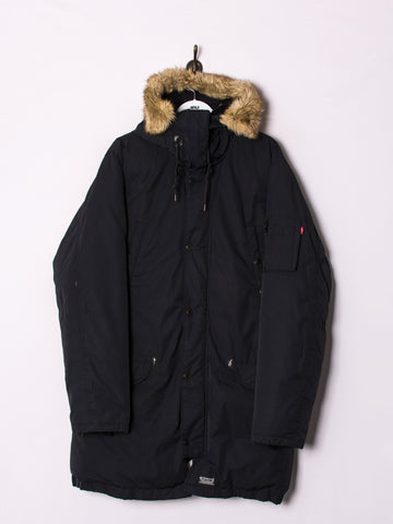 Levi's Black RDS Long Heavy Coat