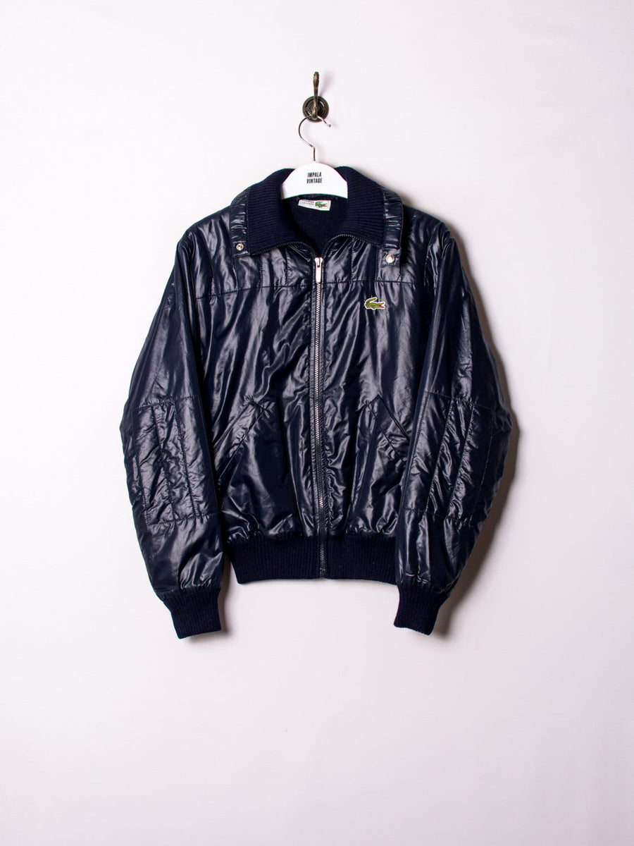 Lacoste Navy Blue Shell Bomber Jacket