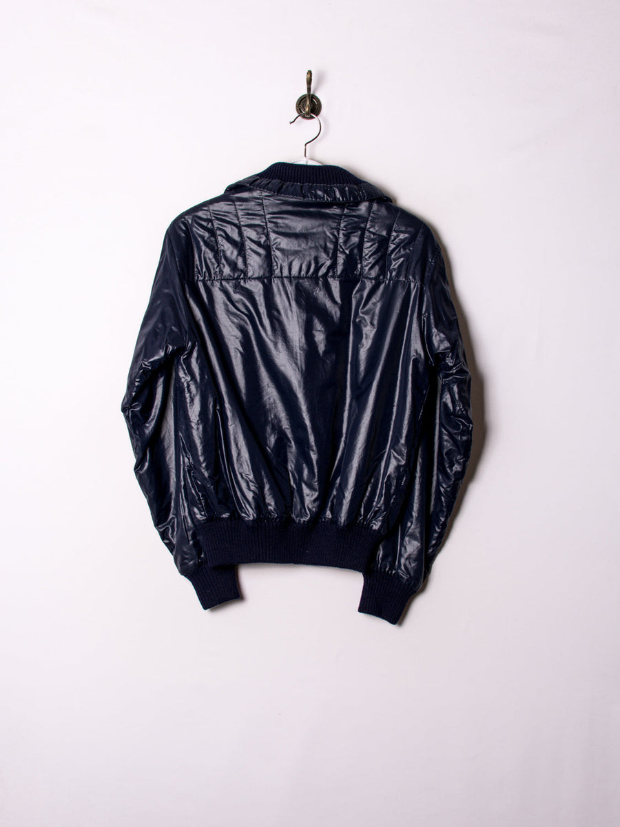 Lacoste Navy Blue Shell Bomber Jacket