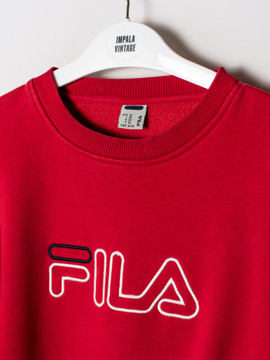 Fila Red Roundneck Sweatshirt