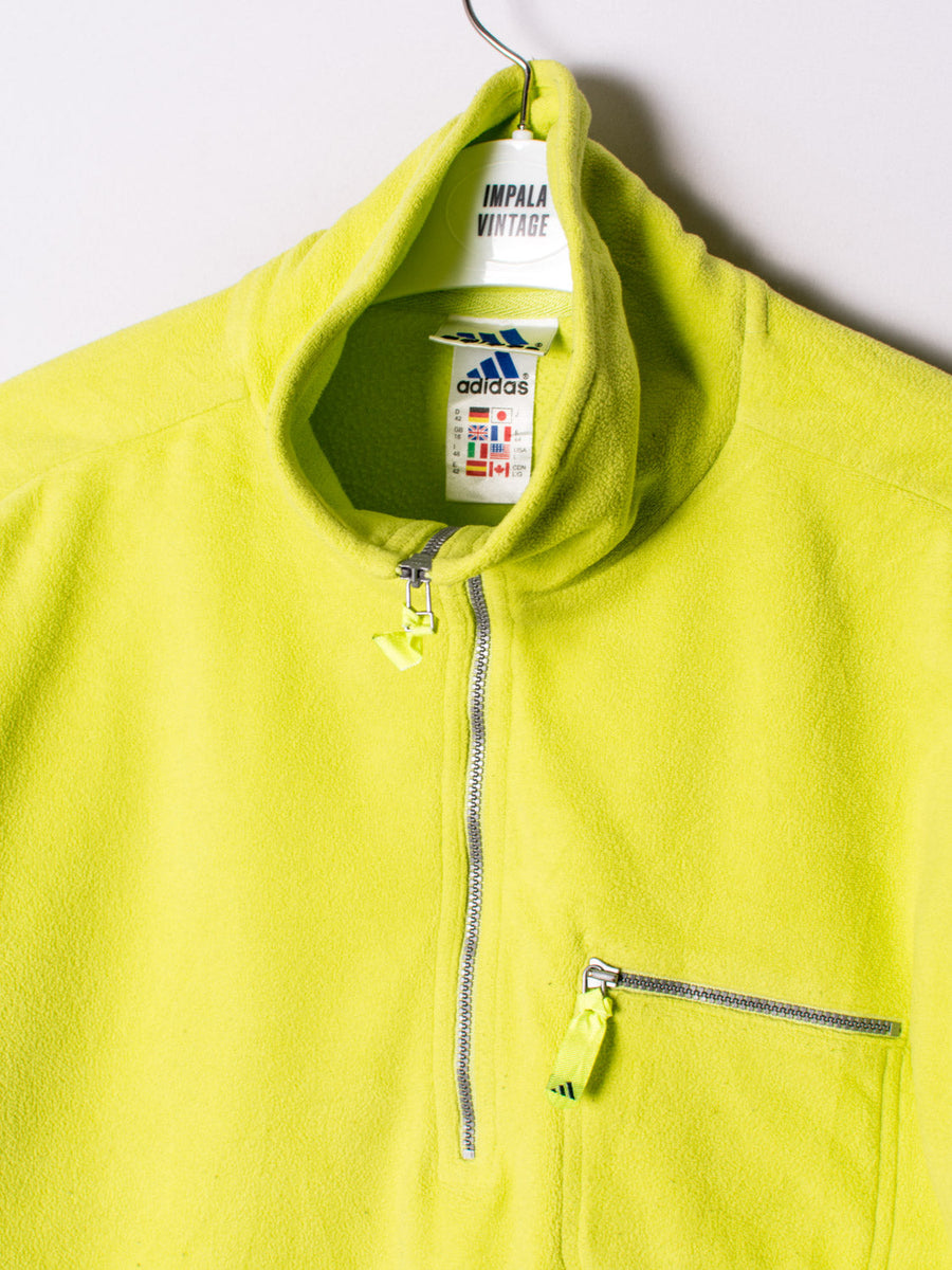 Adidas Lime Middle Zipper Fleece
