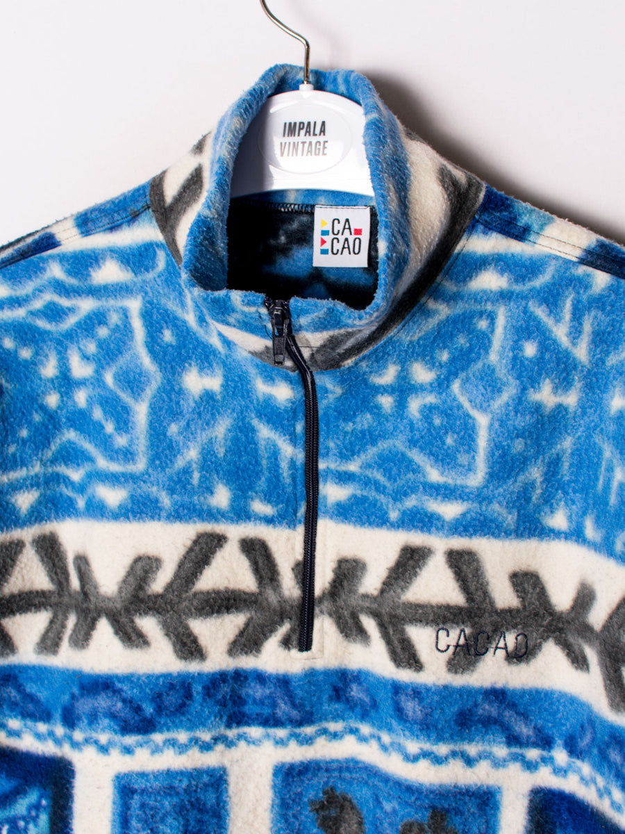 Cacao 1/3 Zipper Fleece