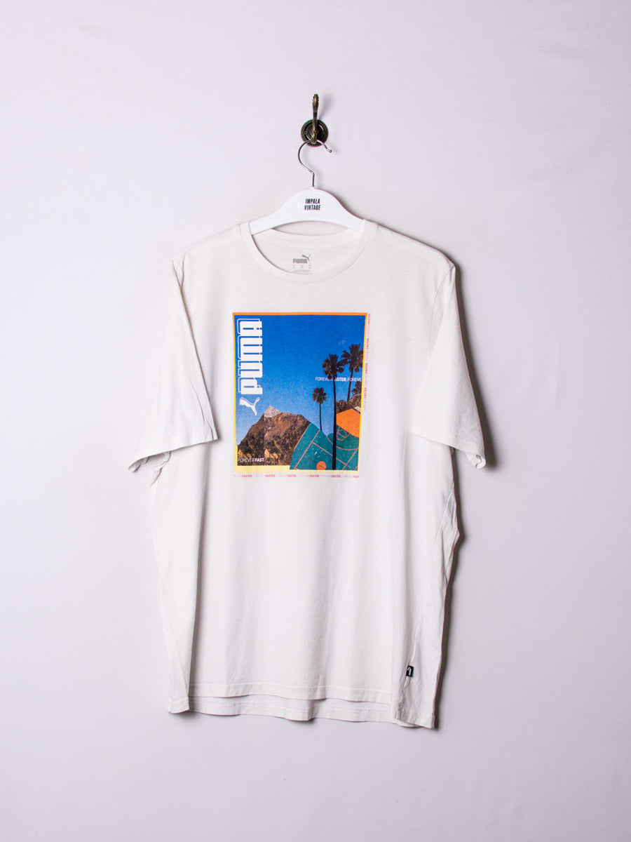 Puma White Cotton Tee
