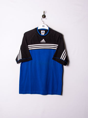 Adidas Blue & Black Vintage Tee