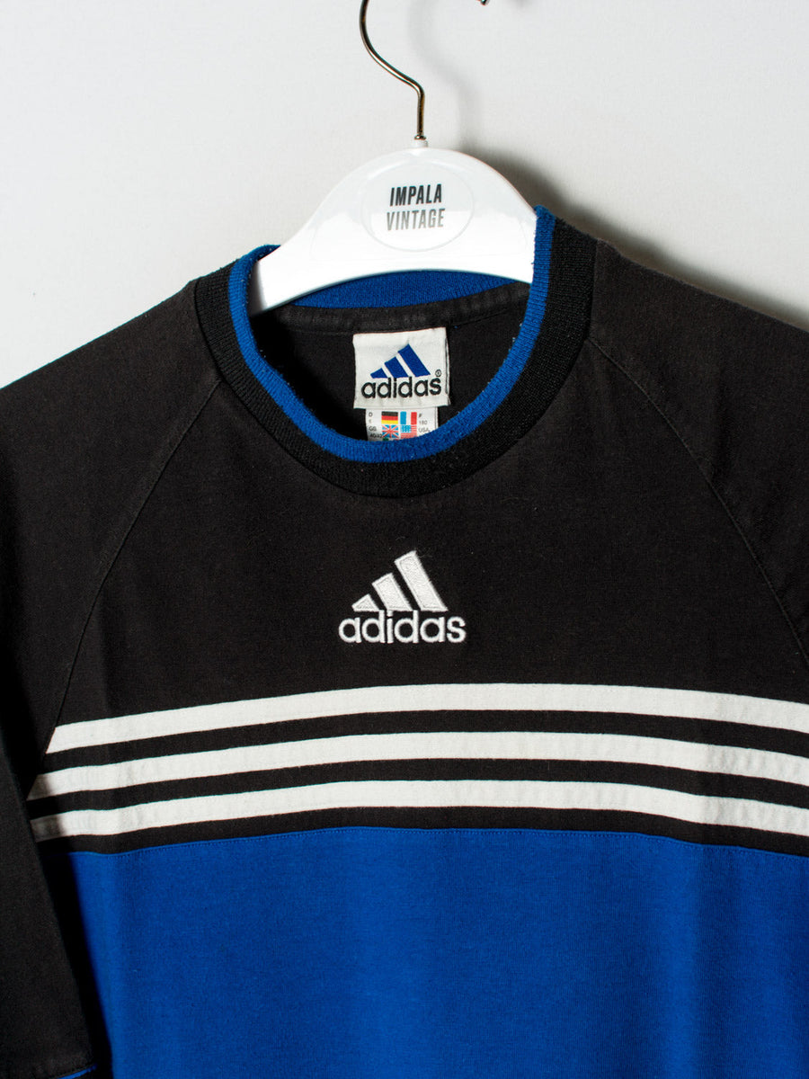 Adidas Blue & Black Vintage Tee