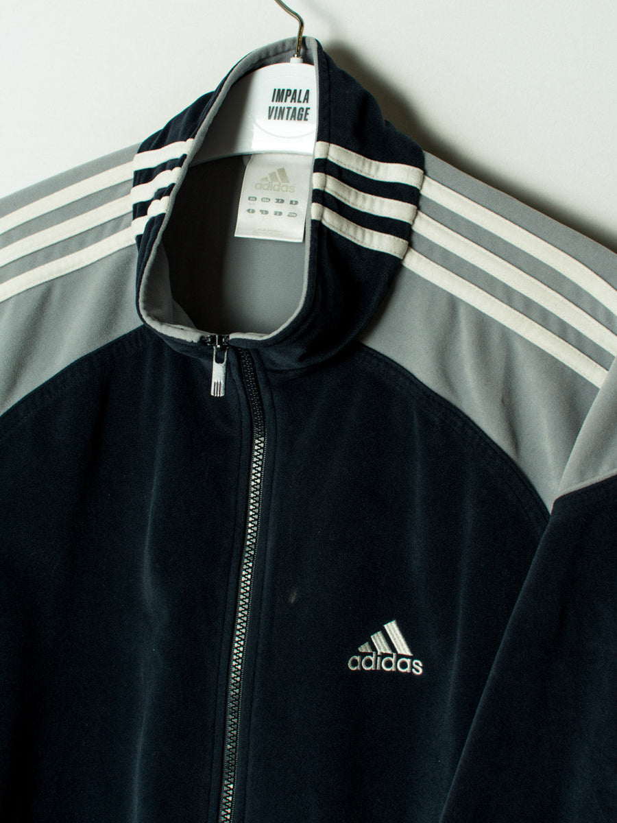Adidas Navy Blue Velvet Jacket