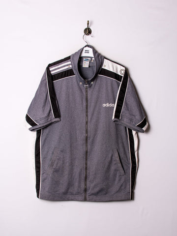Adidas Short Sleeves Grey Vintage Track Jacket