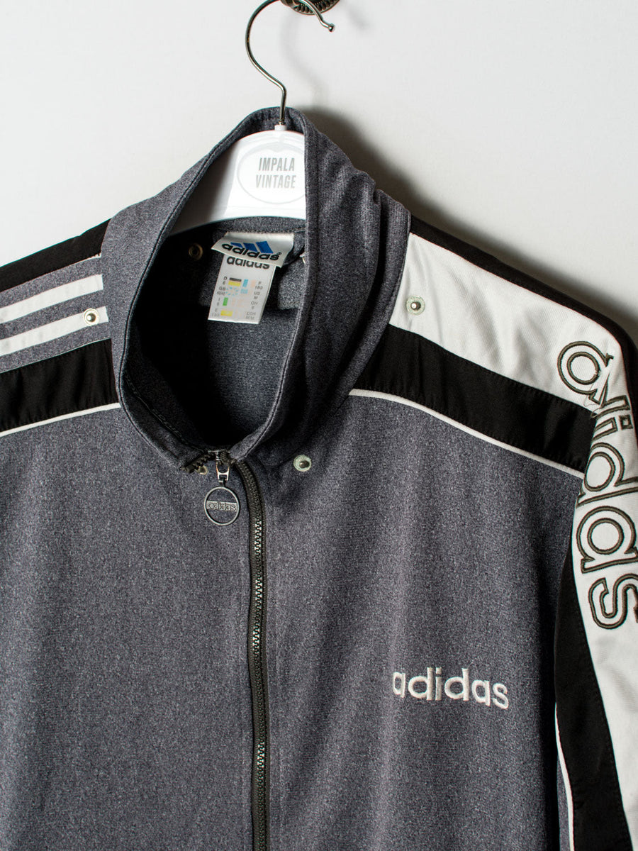 Adidas Short Sleeves Grey Vintage Track Jacket