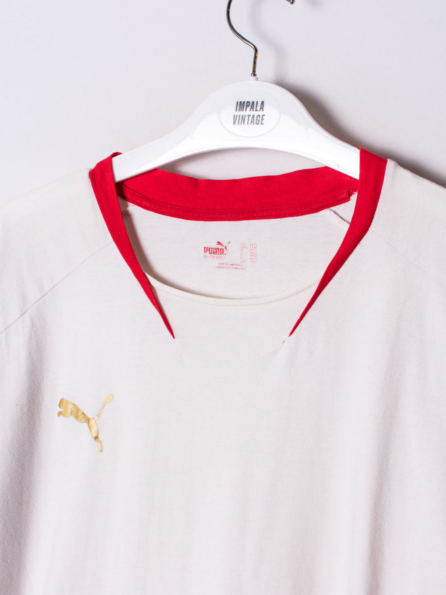 Puma White Cotton Tee