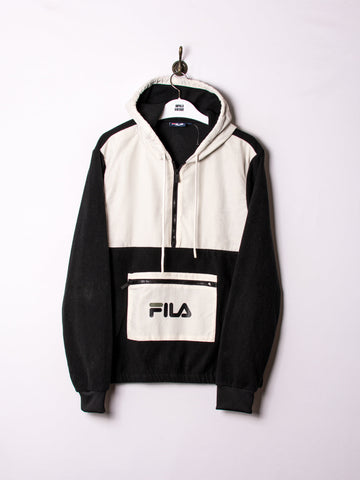 Fila Black & White Hooded Fleece