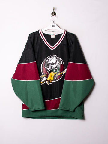 Quad City Mallards Vintage Authentic Knit Official UHL Jersey