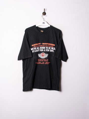 Harley Davidson Black Cotton Tee