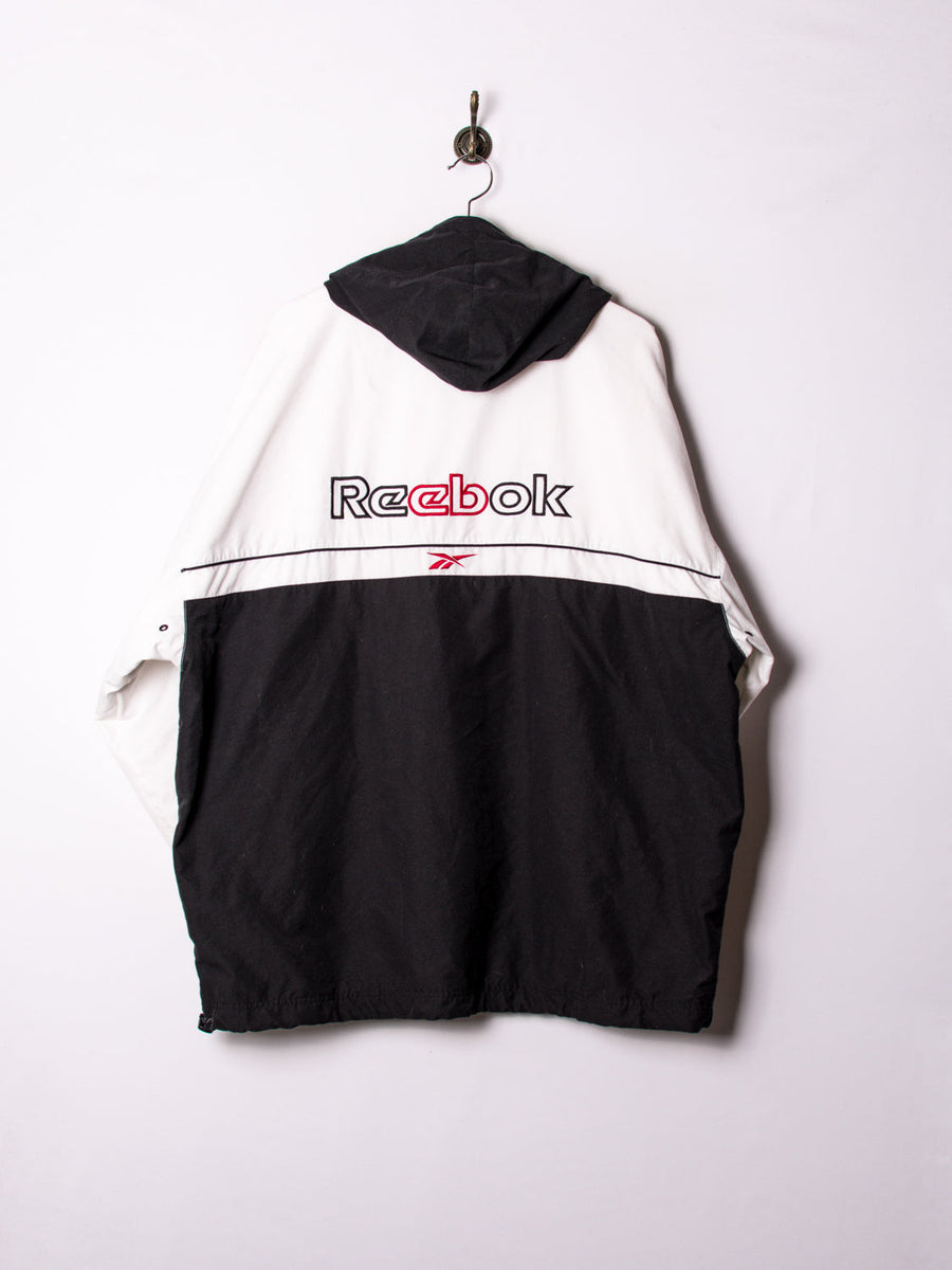 Reebok White & Black Hooded Track Jacket