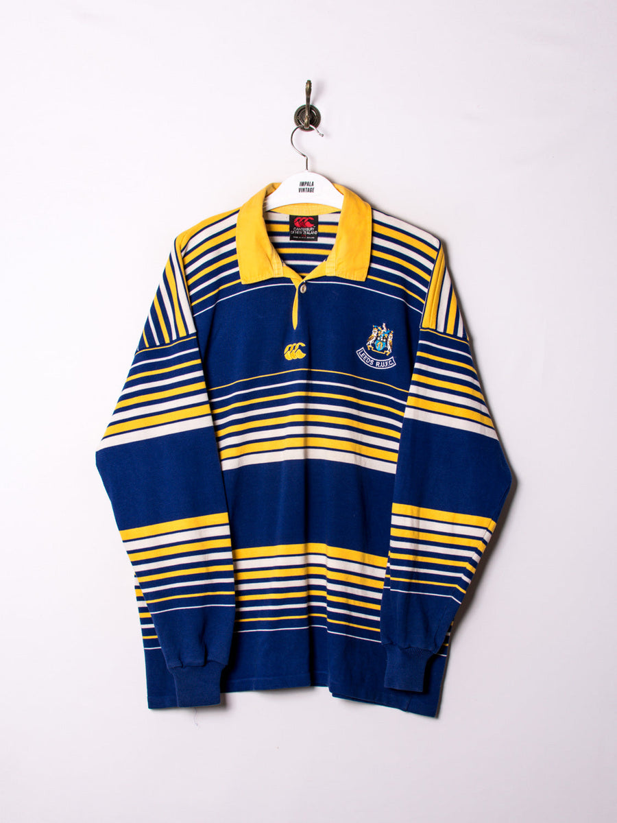 Leeds R.U.F.C Canterbury Official 90's Rugby Long Sleeves Poloshirt