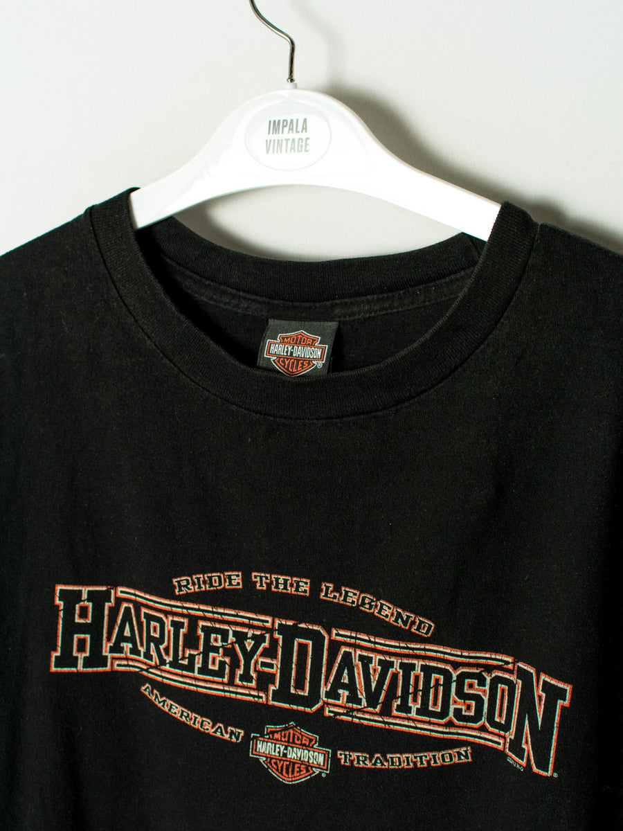 Harley Davidson Black Cotton Tee