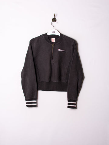 Champion Croptop 1/3 Zipper Sweatshirt