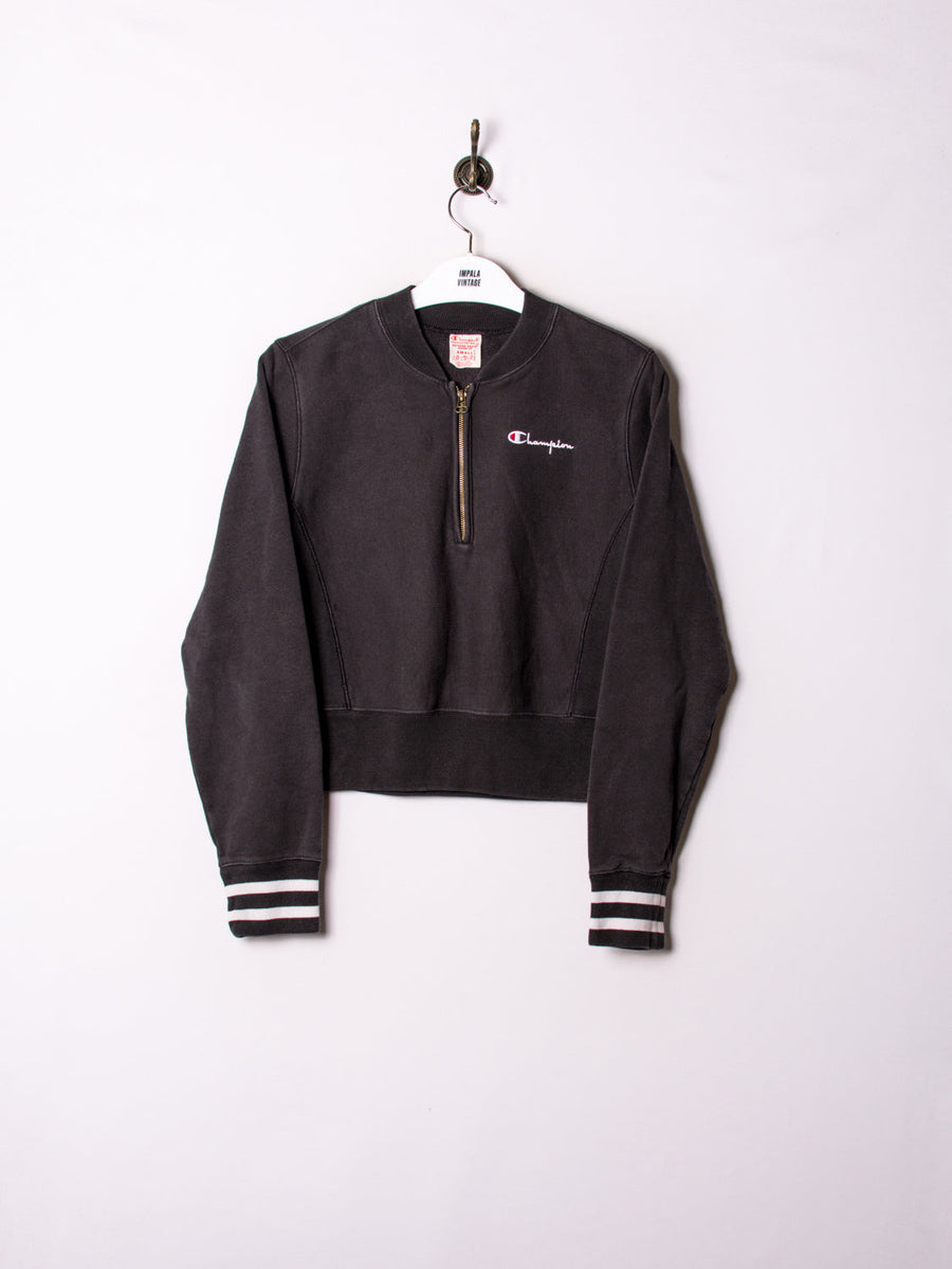 Champion Croptop 1/3 Zipper Sweatshirt