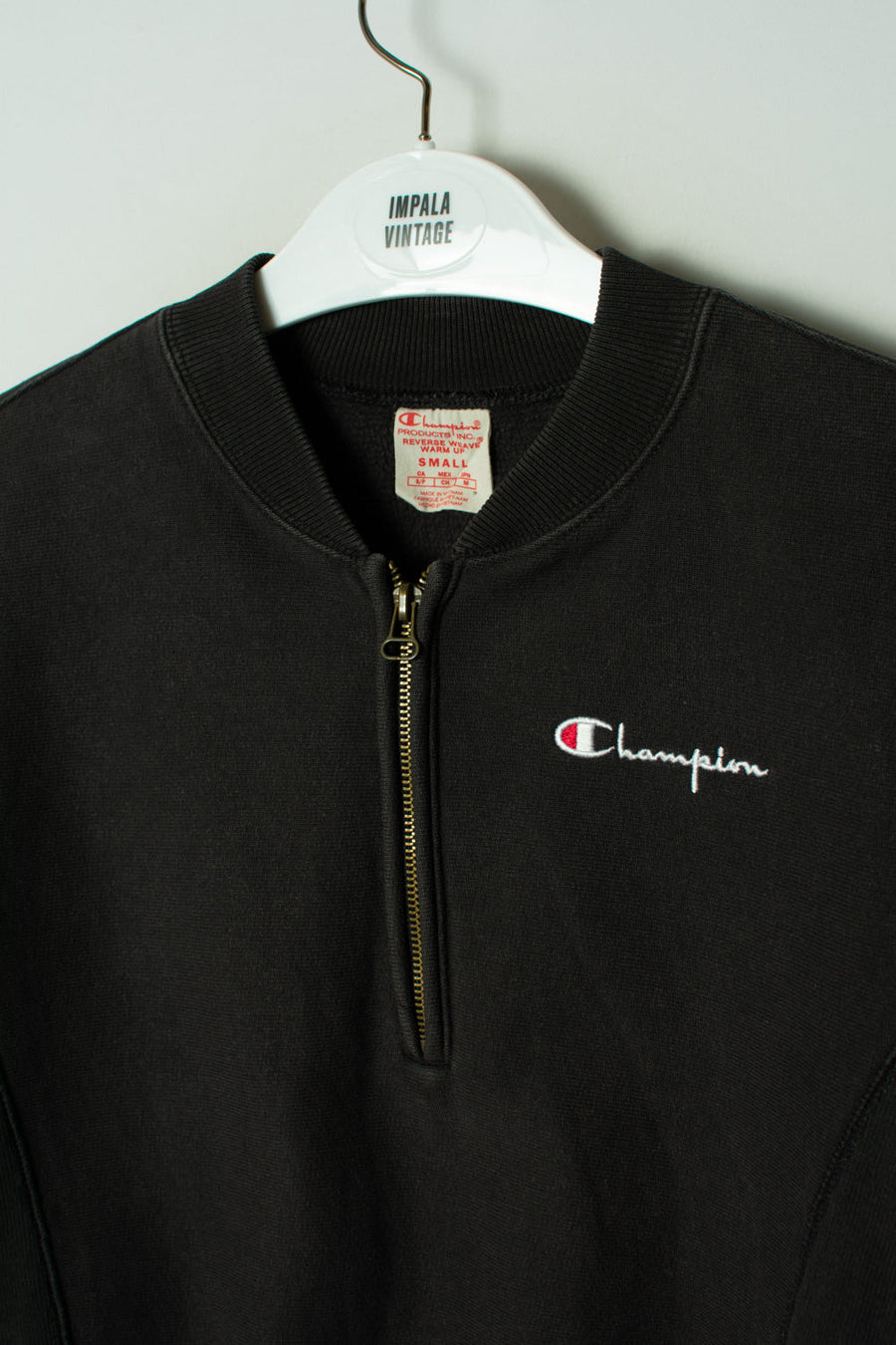 Champion Croptop 1/3 Zipper Sweatshirt