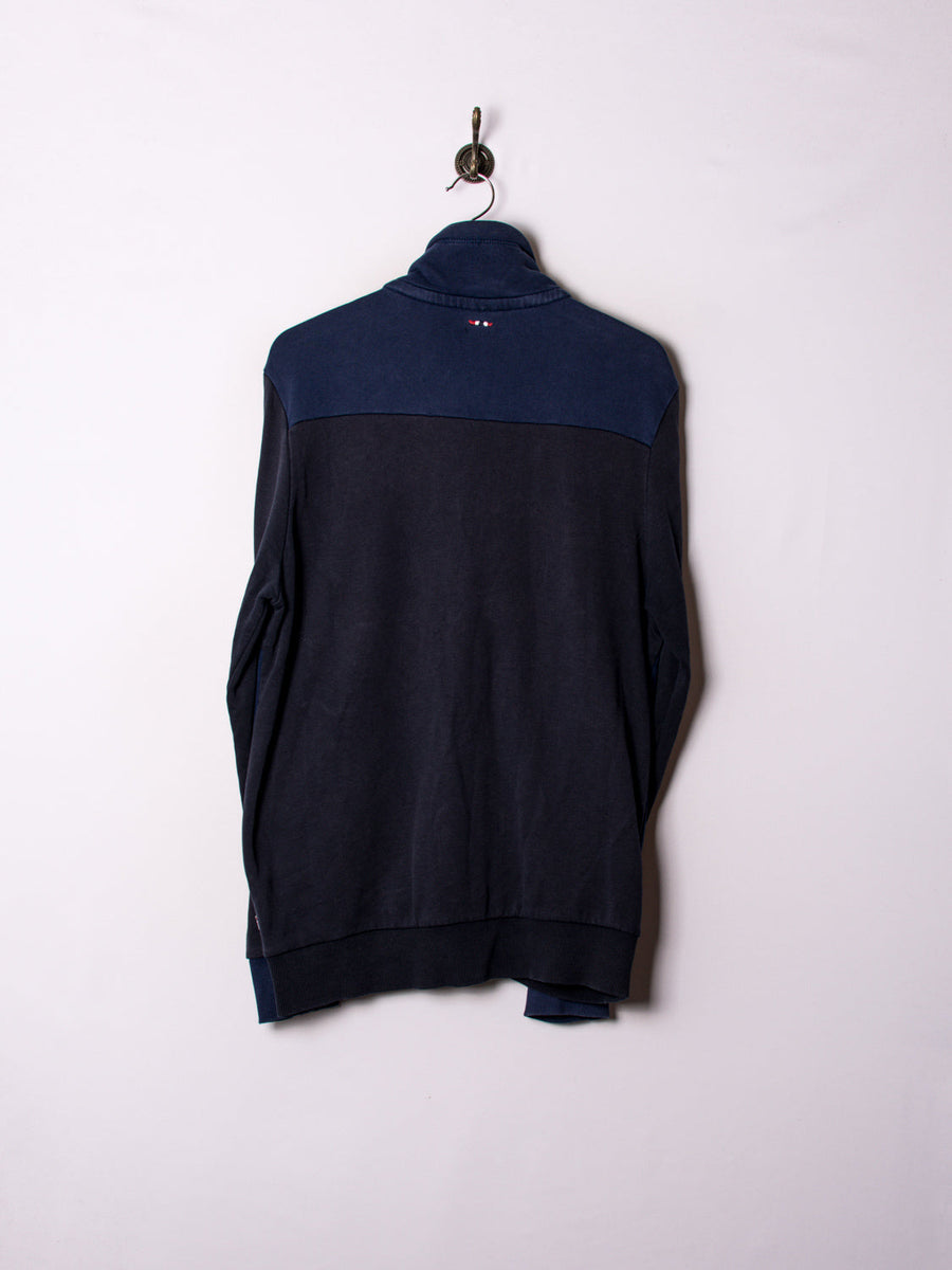 Napapijri Navy Blue Zipper Sweatshirt