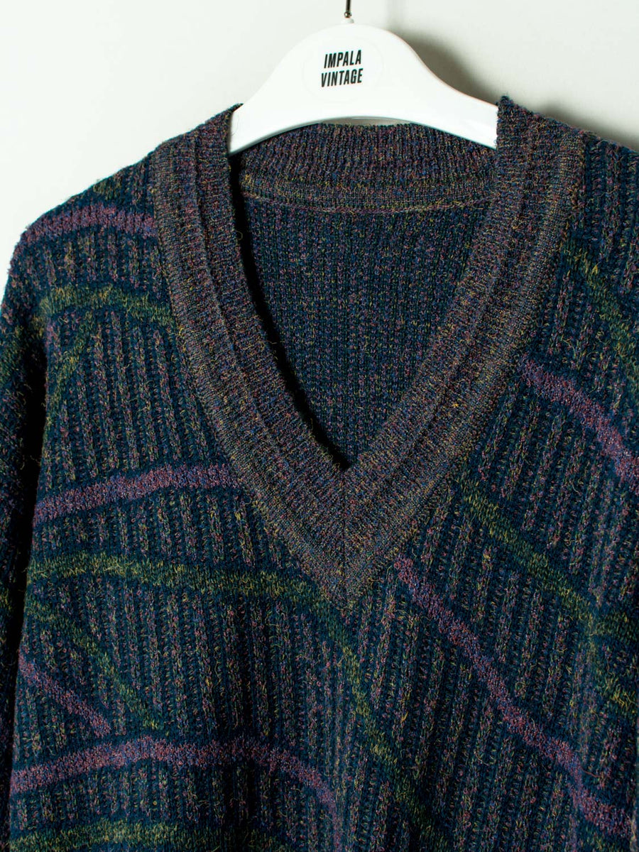 Purple & Blue Sweater