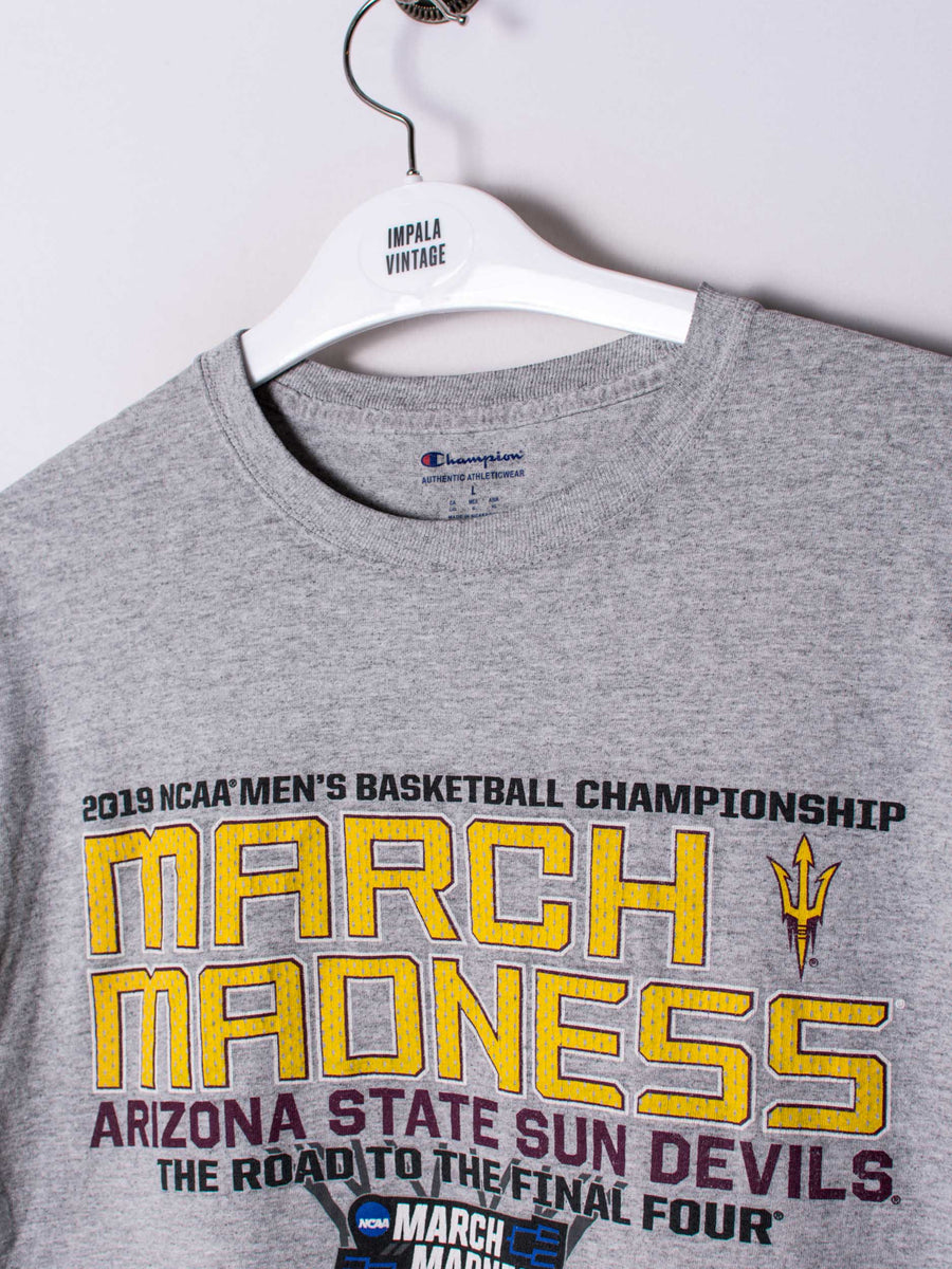 Arizona State Sun Devils Champion Grey Cotton Tee