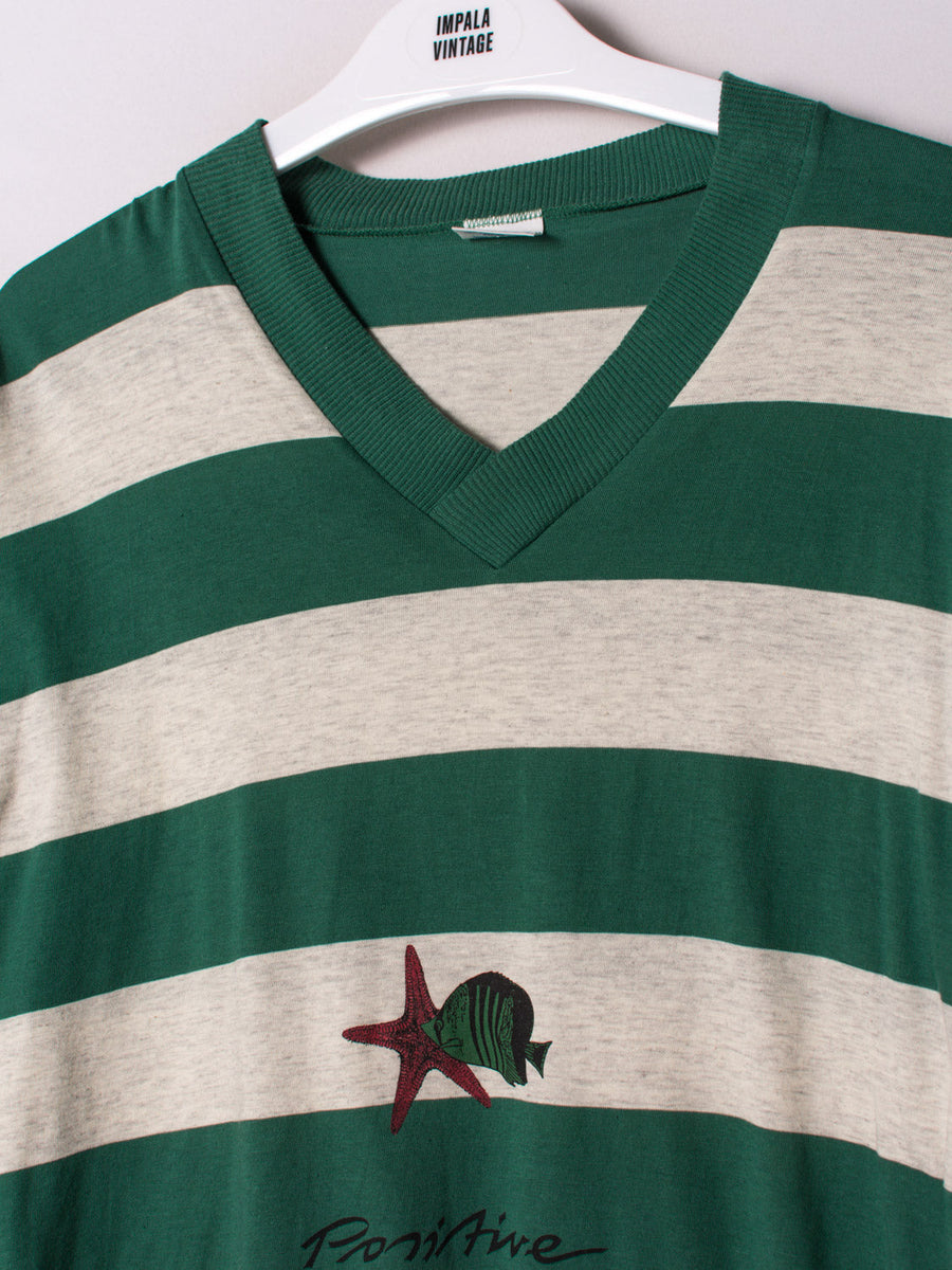 Blue Bird Stripes Sweatshirt