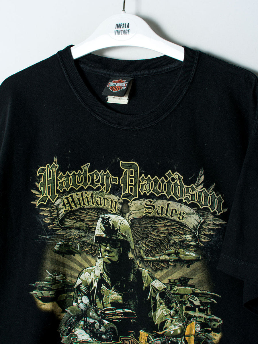Harley Davidson Black Cotton Tee