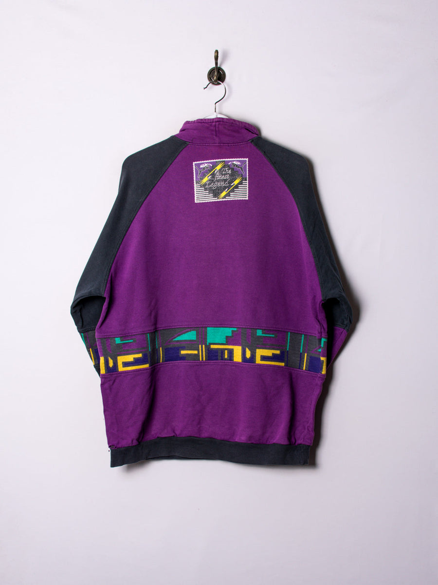 Puma Purple Vintage 1/3 Zipper Sweatshirt