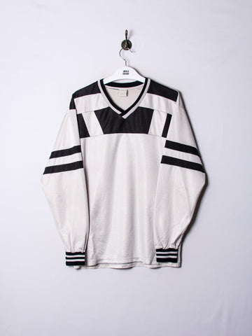 White & Black Long Sleeves Jersey