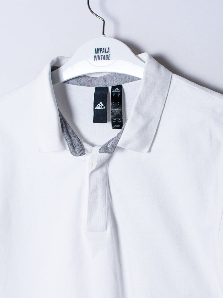Adidas White Poloshirt