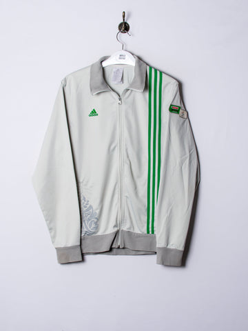 Adidas Grey & Green Track Jacket