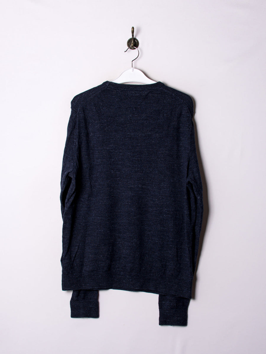 Tommy Hilfiger Navy Blue & Gray Sweater