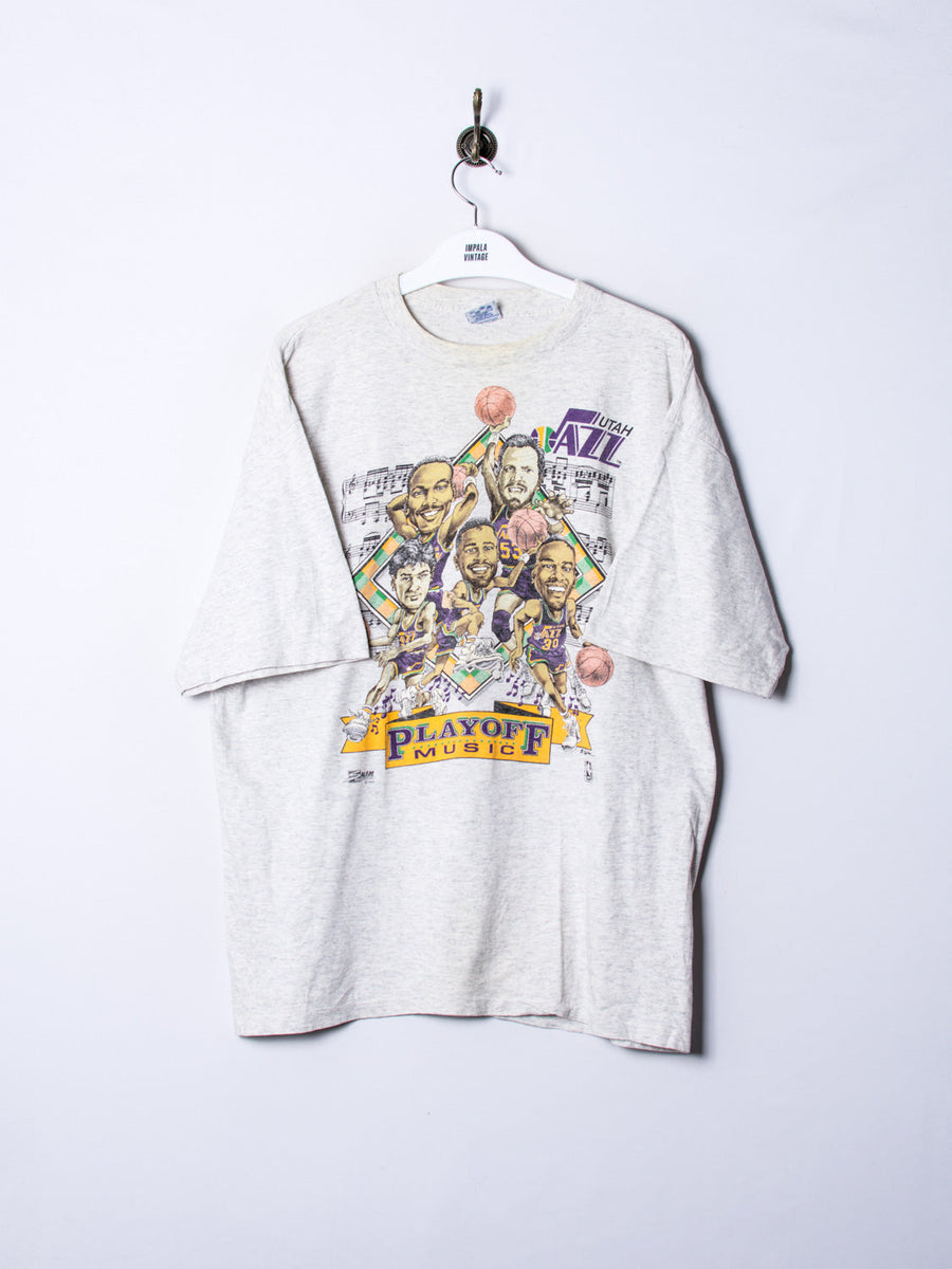 Utah Jazz Playoff 1992 Official NBA Cotton Tee