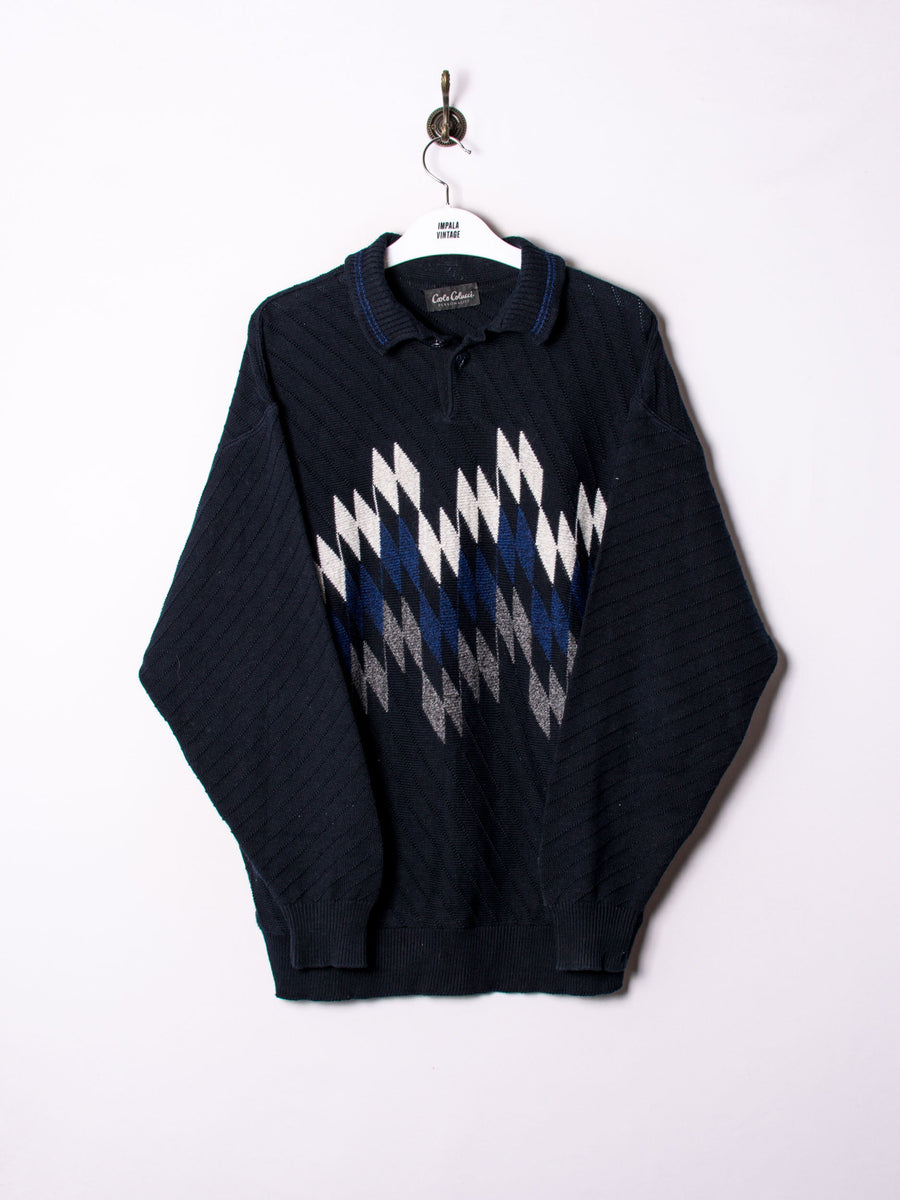 Carlo Colucci  Navy Blue  Sweater