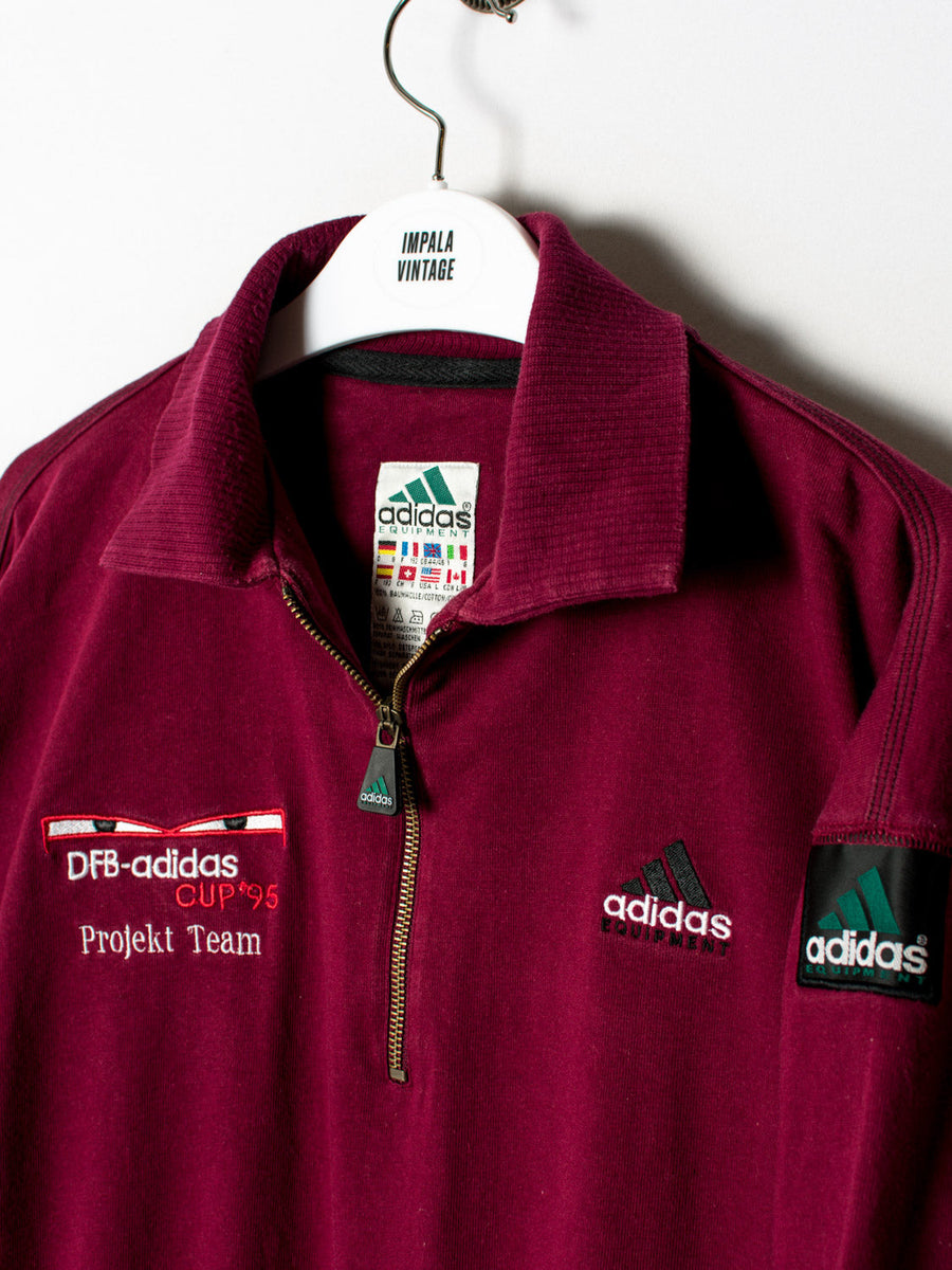 Adidas Equipment Official DFB Cup'95 Projekt Team 1/3 Zipper Sweatshirt