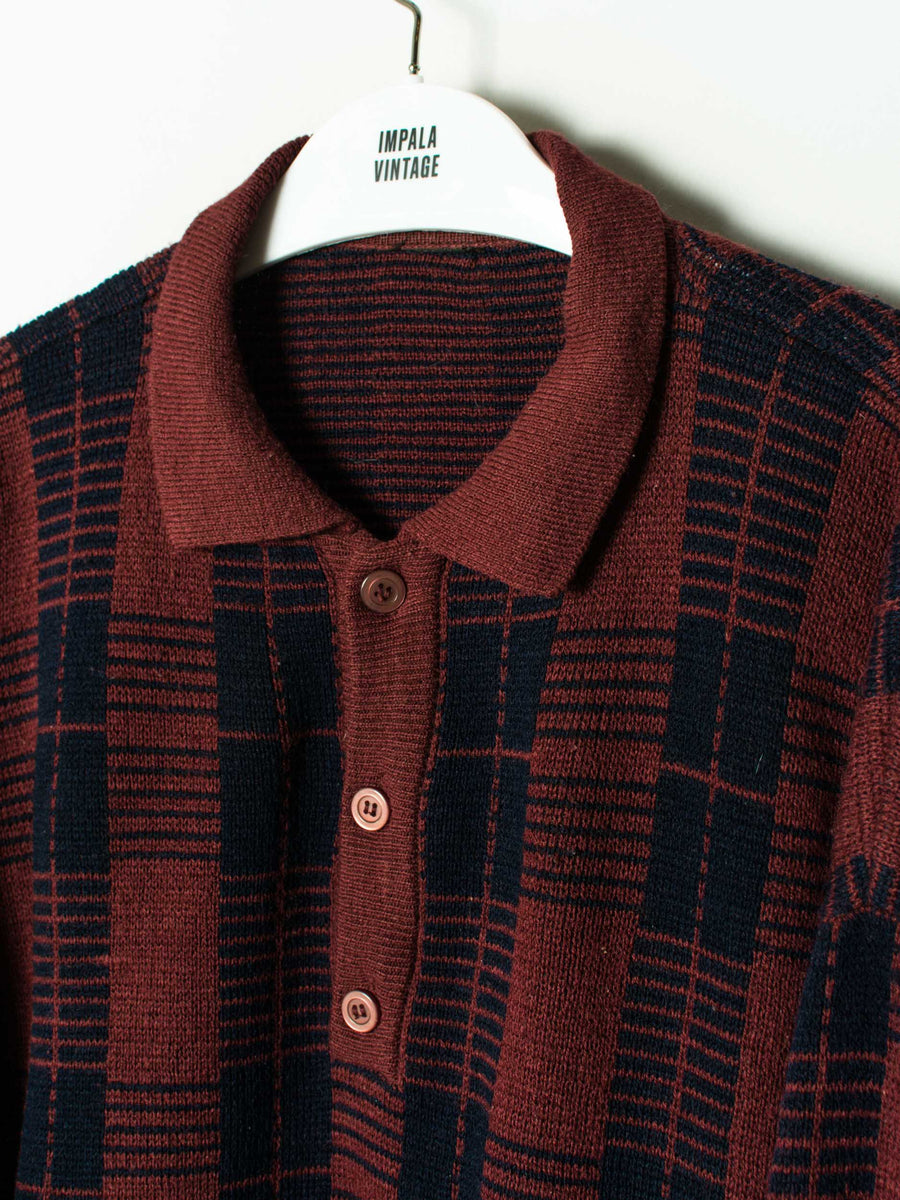 Blau 1/3 Buttoned Sweater