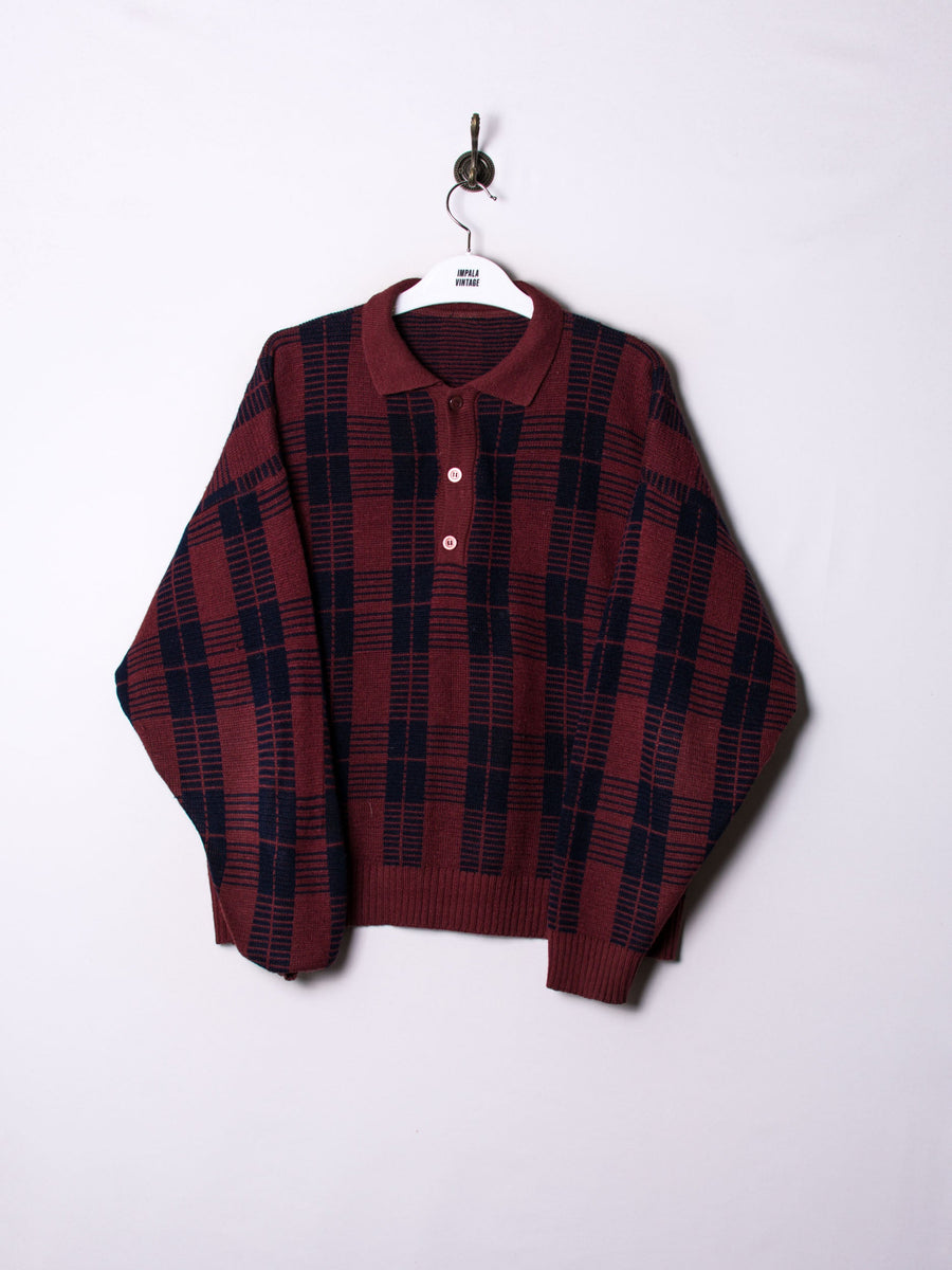 Blau 1/3 Buttoned Sweater