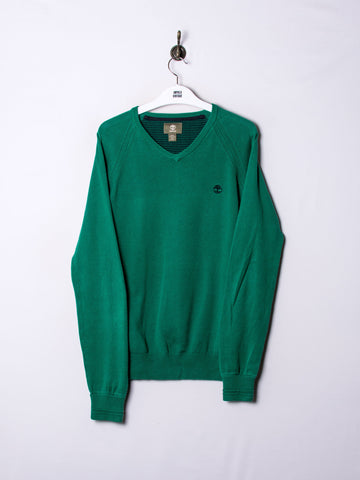 Timerland Green V-Neck Sweater