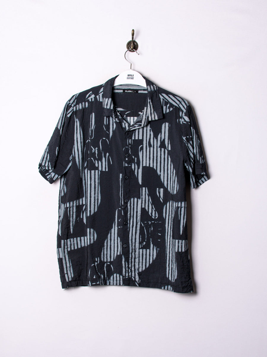 Zudio Grey & Black Shirt