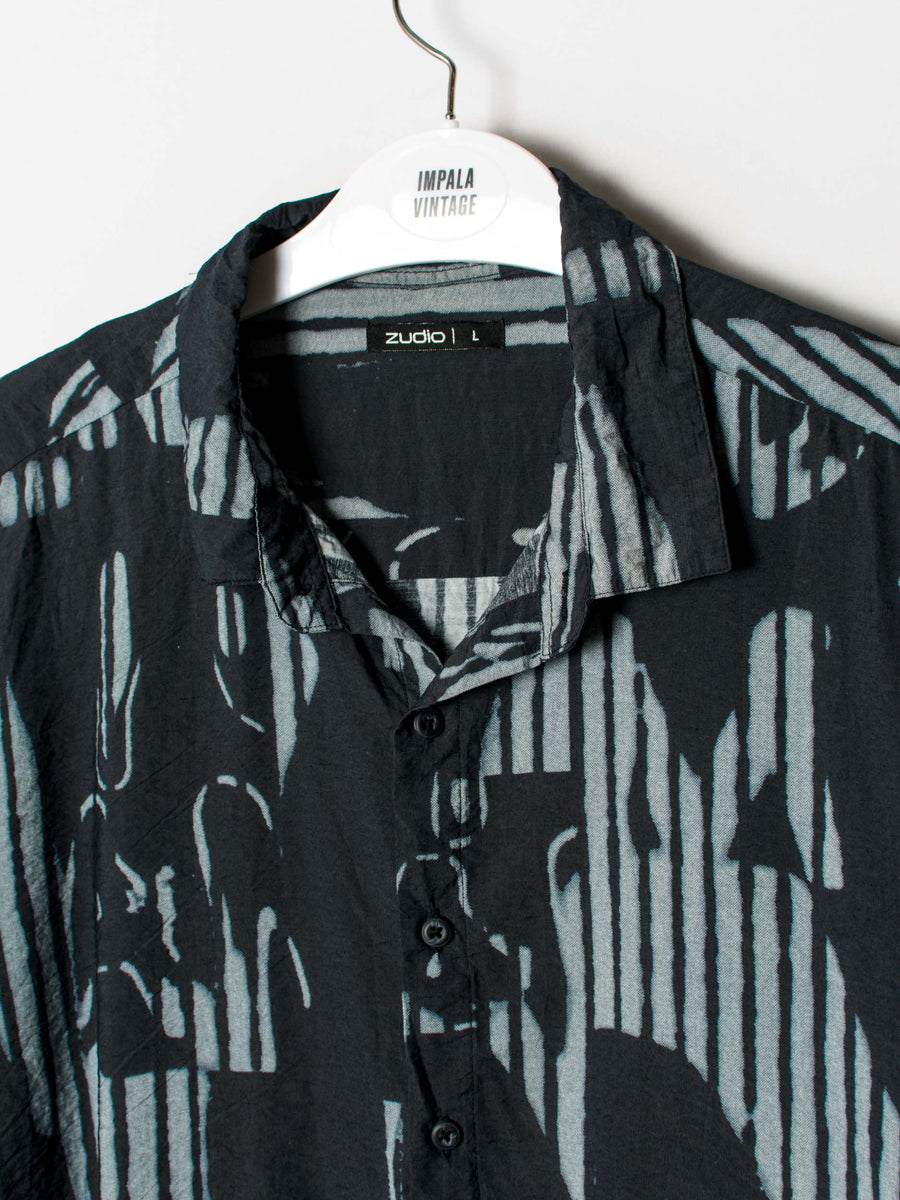 Zudio Grey & Black Shirt