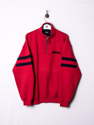 Hugo Boss Red Middled Zipper Sweatshirt